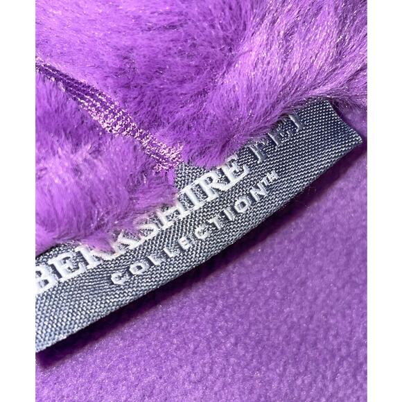 Berkshire Pet Collection XS Dog Coat Jacket Faux Fur Fleece Lined Purple Reverse - Picture 8 of 9